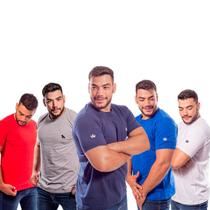 Kit 5 camiseta basica gola careca 57% off escolha suas cores