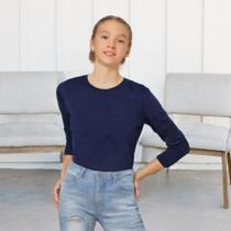 Kit 5 Camiseta Básica infantil Menino e Menina Unisex Manga Longa 100% algodão Kit 5 Camiseta Básica infantil Menino e Menina Unisex Manga Longa 100% algodão