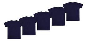 Kit 5 Camiseta Básica Masculina Atacado Lisas