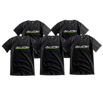 Kit 5 Camiseta Jiu Jitsu Brasil Adulto Algodão Várias Cores