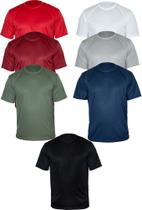 kIT 5 Camiseta Masculina Basica Lisa Dry-fit 100% Poliéster