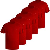 Kit 5 Camiseta Masculina Plus Size Camisas 100% Algodão Premium Basicas