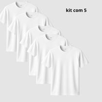 Kit 5 Camiseta Unisex Confortável Premium 100% Algodão