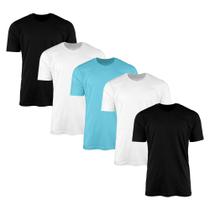 Kit 5 Camisetas AMGK Masculina Lisa Básica 100% Algodão Kit 5 Camisetas AMGK Masculina Lisa Básica 100% Algodão