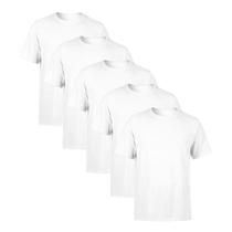 Kit 5 Camisetas AMGK Masculina Lisa Premium 100% Algodão