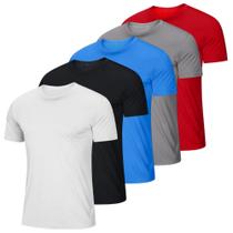 Kit 5 Camisetas Básica Masculina Gola Careca Algodão