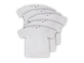 Kit 5 Camisetas Básicas Algodão Branca Kit 5 Camisetas Básicas Algodão Branca