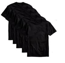 Kit 5 Camisetas Básicas Feminina Branca e preta T-shirt 100% Algodão 30.1 - JinkingStore