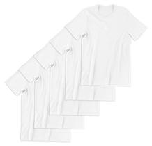 Kit 5 Camisetas Básicas Lisa Branca Unissex
