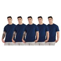 Kit 5 Camisetas Básicas Masculinas Algodão Premium TRV