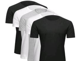 Kit 5 Camisetas Básicos Masculina