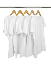 Kit 5 Camisetas Brancas Malha Fria Pv