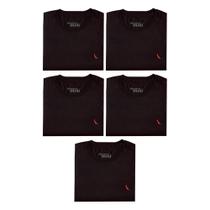 Kit 5 Camisetas Brasa Pica Pau Bordado Reserva Mini
