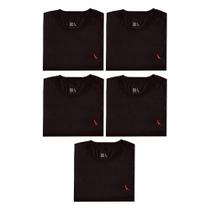 Kit 5 Camisetas Brasa Pica Pau Bordado Reserva