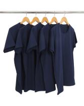KIT 5 Camisetas de Algodão Premium Azul Marinho KIT 5 Camisetas de Algodão Premium Azul Marinho