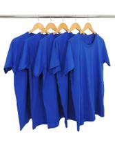 KIT 5 Camisetas de Algodão Premium Azul Royal KIT 5 Camisetas de Algodão Premium Azul Royal