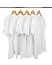 KIT 5 Camisetas de Algodão Premium Brancas KIT 5 Camisetas de Algodão Premium Brancas