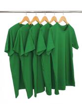 KIT 5 Camisetas de Algodão Premium Verde Bandeira KIT 5 Camisetas de Algodão Premium Verde Bandeira