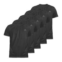 Kit 5 Camisetas Dry Basic SS Muvin Masculina - Proteção Solar UV50 - Manga Curta - Treino, Corrida, Caminhada e Academia