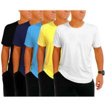 Kit 5 Camisetas Dry Fit Masculina Esportiva para Treino Academia Básica Cores Tecido Leve Fitness