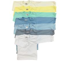Kit 5 Camisetas Manga Longa Para Bebês 100% ALG. Rn P M G -
