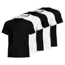 Kit 5 Camisetas Masculina 100% Algodão Lisa Básica Verão