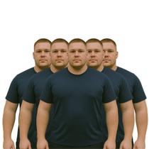 Kit 5 Camisetas Masculina Básica Dry Fit Lisa Tradicional