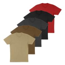 Kit 5 Camisetas Masculina Cotton Full Week Premium