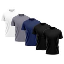 Kit 5 Camisetas Masculina Dry Fit Proteção Solar UV Térmica Academia Treino Caminhada Esporte Camisa Praia - DF