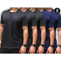 Kit 5 Camisetas Masculina Proteção UV Manga Curta Esporte