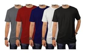 Kit 5 Camisetas Masculinas Basica Não Amassa Atacado Oferta