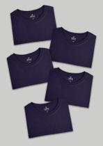 Kit 5 Camisetas Masculinas Básicas Slim
