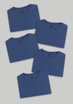 Kit 5 Camisetas Masculinas Básicas Slim