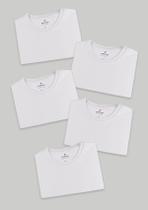 Kit 5 Camisetas Masculinas Básicas Slim