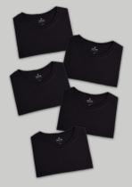 Kit 5 Camisetas Masculinas Básicas Slim - Hering