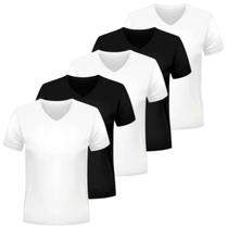 Kit 5 Camisetas Masculinas Gola V Algodão Egípcio - Mult Online