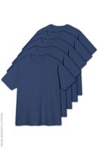 Kit 5 Camisetas Oversized DailyBasics Azul Marinho