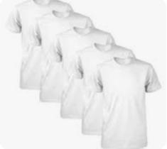 Kit 5 Camisetas PLUS SIZE, masculina. Uso casual e esportivo.