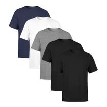Kit 5 Camisetas SSB Brand Masculina Lisa Premium 100% Algodão