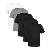 Kit 5 Camisetas SSB Brand Masculina Lisa Premium 100% Algodão