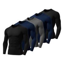 Kit 5 Camisetas Termica Segunda Pele Com Proteção Solar Uv