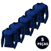 Kit 5 Camisetas Térmicas Camisa Segunda Pele Uv 50+ Unissex - Variec