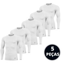 Kit 5 Camisetas Térmicas Camisa Segunda Pele Uv 50+ Unissex