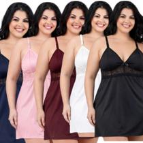 Kit 5 Camisola Amamentação Maternidade Plus Size Feminina Gestante Com Click Confortável Pós Parto