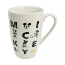 Kit 5 caneca de porcelana mickey letras 350ml disney