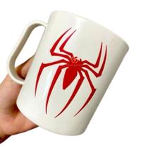 Kit 5 Canecas de Plástico Homem Aranha Branco Kit 5 Canecas de Plástico Homem Aranha Branco