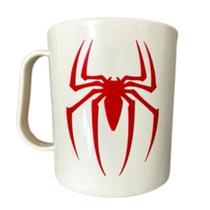 Kit 5 Canecas de Plástico Homem Aranha Branco Kit 5 Canecas de Plástico Homem Aranha Branco