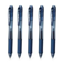 Kit 5 Caneta Gel PENTEL Energel X RT Retrátil 0.5mm Azul Petroleo Pentel
