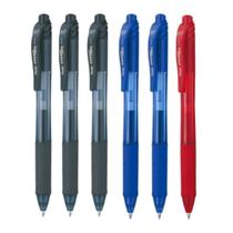 Kit 5 Caneta Gel PENTEL Energel X RT Retrátil 0.7mm Pentel