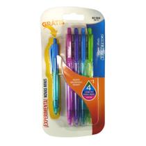 Kit 5 Canetas Esferográfica Papermate Kilométrica 1.0 Retrát Kit 5 Canetas Esferográfica Papermate Kilométrica 1.0 Retrát